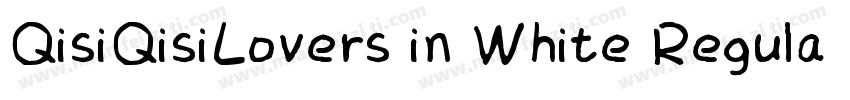 QisiQisiLovers in White Regular字体转换